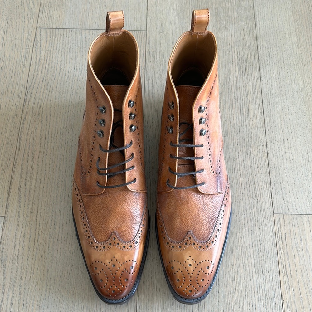 Men’s Ginanni light brown boots (worn once)